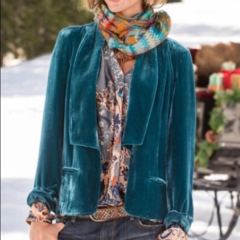 Green Sundance Je Ne Sais Quois velvet jacket